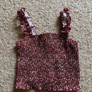 Shein floral crop top